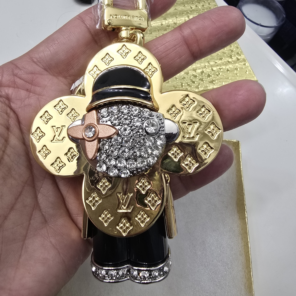 Louis Vuitton Gold and Black Keychain - Picture 4 of 9